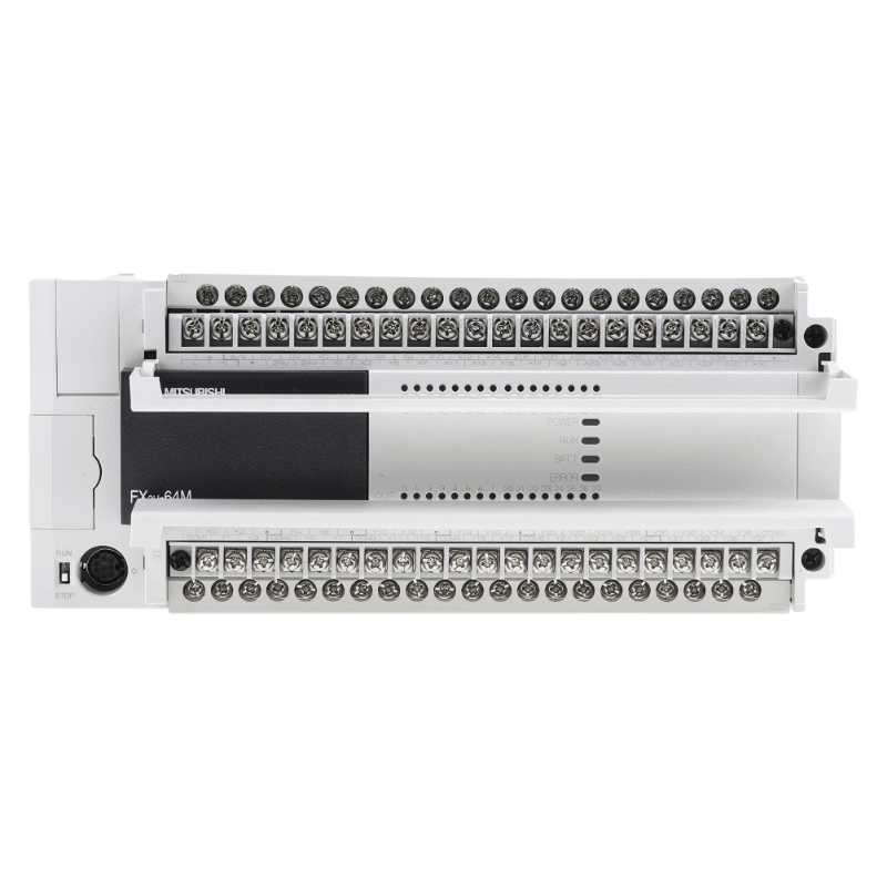 Original New Mitsubishi Electric FX3U-64MR/ES MELSEC-F PLC CPU unit 32DI/32DO relay front view