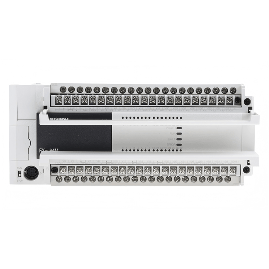 Original New Mitsubishi Electric FX3U-64MR/ES MELSEC-F PLC CPU unit 32DI/32DO relay front view