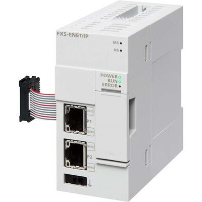 Original New Mitsubishi FX5-ENET/IP MELSEC iQ-F EtherNet/IP communication module front view
