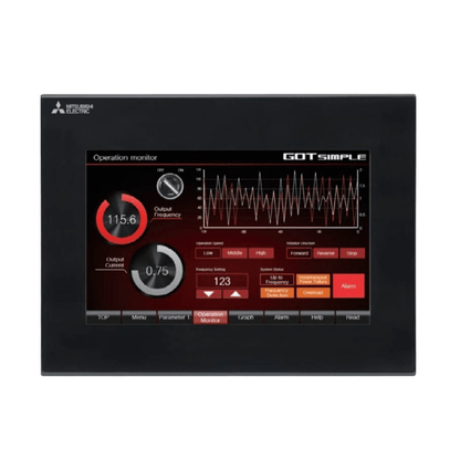Original New Mitsubishi GS2107-WTBD-N GOT SIMPLE 7-inch touch screen HMI front view