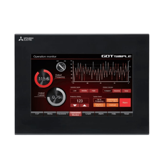 Original New Mitsubishi GS2107-WTBD-N GOT SIMPLE 7-inch touch screen HMI front view