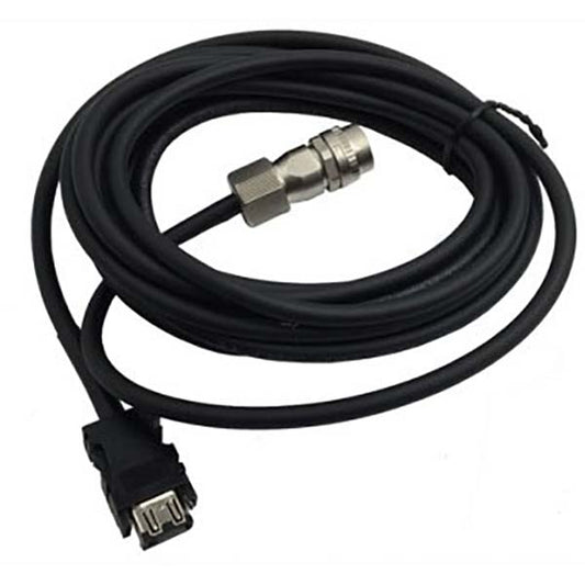 Original New Mitsubishi MR-J3ENSCBL5M-L MELSERVO-J3 encoder feedback cable 5m IP67 front view