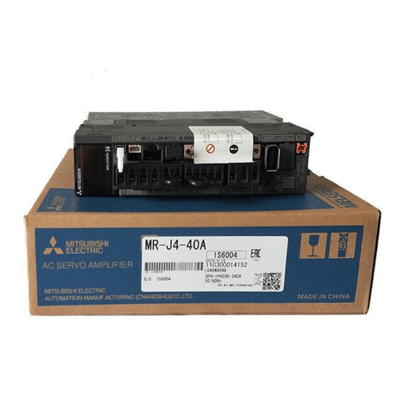 Original New Mitsubishi Electric MR-J4-40A MELSERVO-J4 400W AC servo amplifier front view