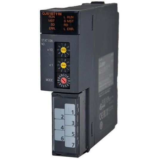 Original New Mitsubishi QJ61BT11N CC-Link master/local module MELSEC-Q front view