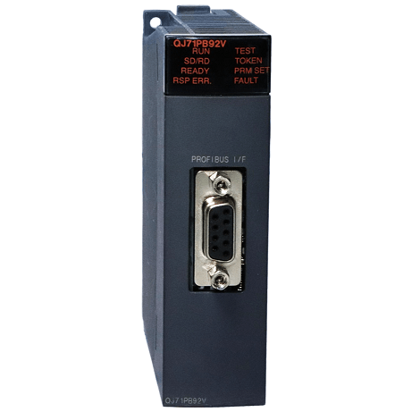 Original New Mitsubishi QJ71PB92V MELSEC-Q PROFIBUS-DP V1/V2 master module front view