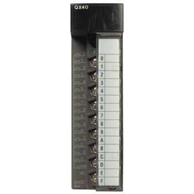 Original New Mitsubishi QX40 MELSEC-Q 16-point digital input module 24V DC sink front view