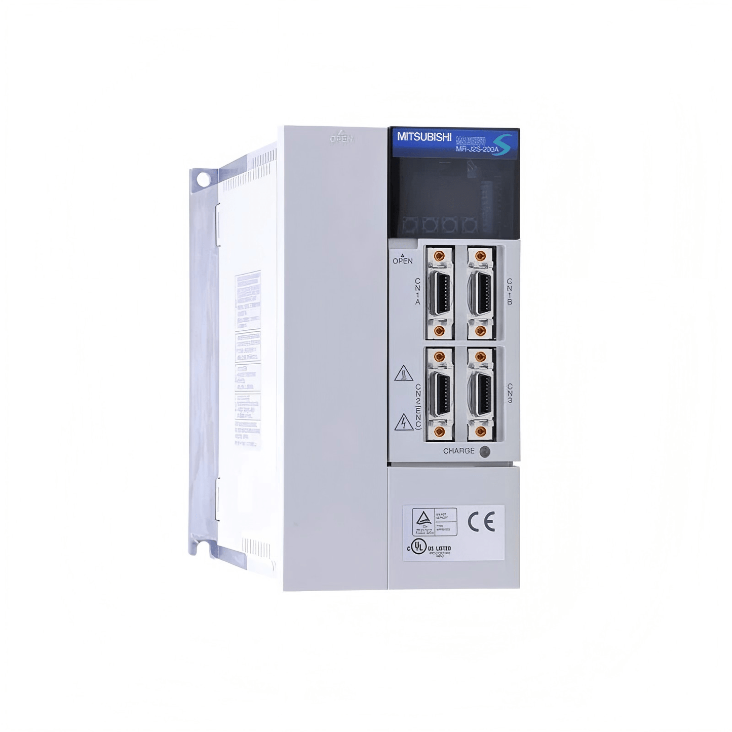 Mitsubishi MR-J2S-200A MELSERVO J2S series 2kW universal interface servo amplifier front view
