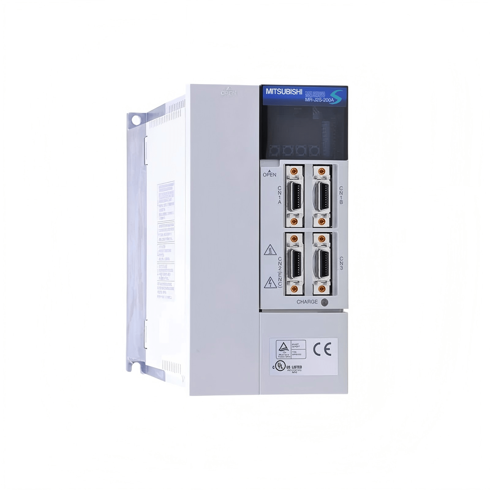 Mitsubishi MR-J2S-200A MELSERVO J2S series 2kW universal interface servo amplifier front view