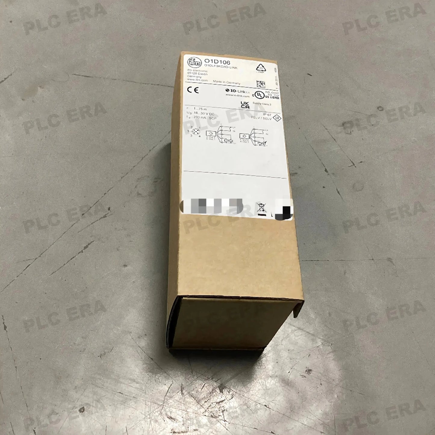 O1D106 Laser Distance Sensor 75m Range PNP 4-20mA | IFM - PLC ERA