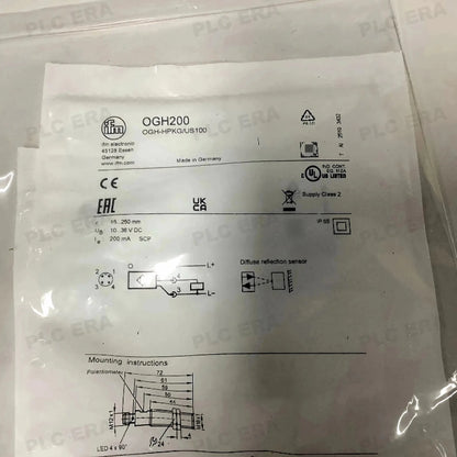 OGH200 Diffuse Reflection Sensor 250mm PNP M12 | IFM - PLC ERA