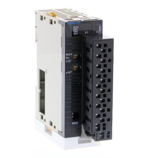 Original New Omron CJ1W-AD041-V1 4-channel analog input unit SYSMAC CJ series screw terminal front view