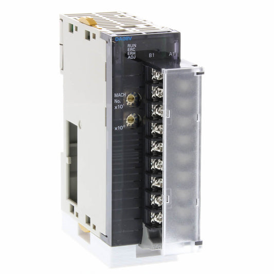 Original New Omron CJ1W-DA08V 8-channel analog output unit CJ-series front view