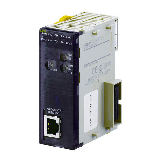 Original New Omron CJ1W-ETN21 Ethernet unit for CJ-series 100Base-TX front view