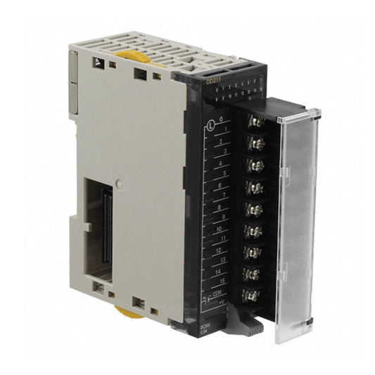 Original New Omron CJ1W-OD211 16-point NPN transistor output module CJ-series front view