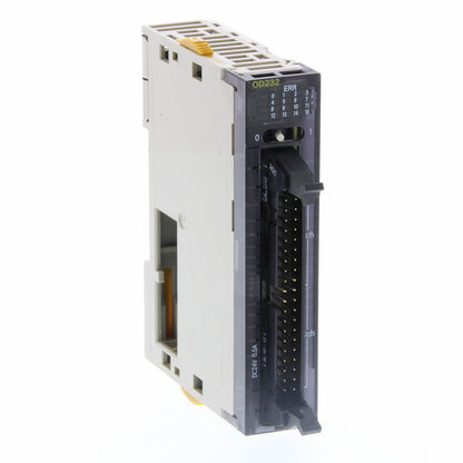 Original New Omron CJ1W-OD232 32-point PNP transistor output module SYSMAC CJ series MIL connector front view