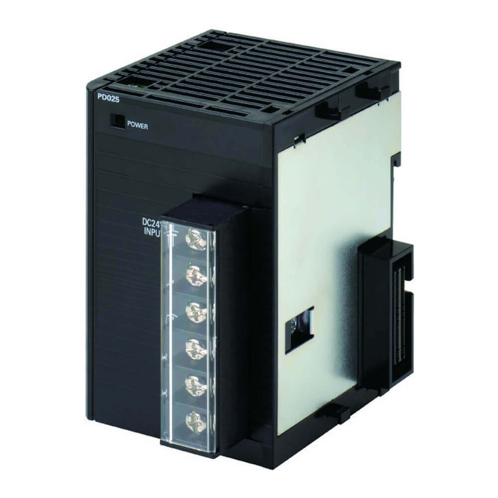 Original New Omron CJ1W-PD025 25W DC power supply unit SYSMAC CJ series front view