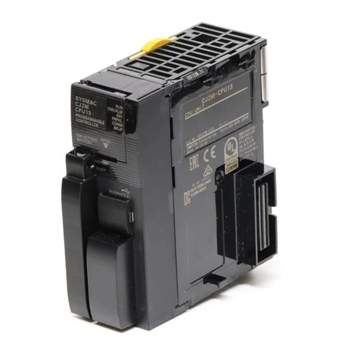 Original New Omron CJ2M-CPU13 SYSMAC CJ2M CPU unit with RS-232C serial port front view
