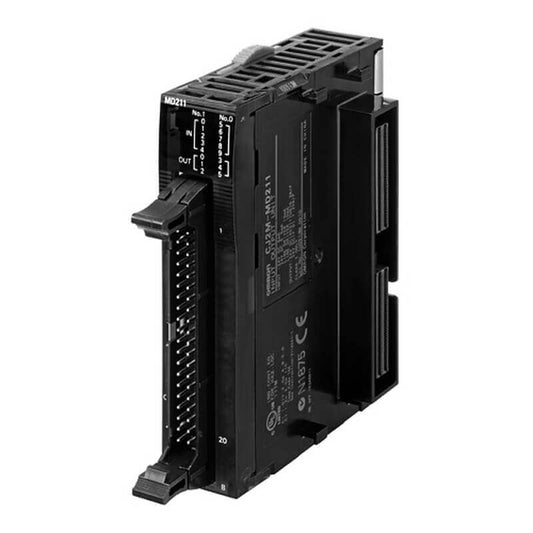 Original New Omron CJ2M-MD211 pulse I/O module NPN 10 inputs 6 outputs MIL connector front view