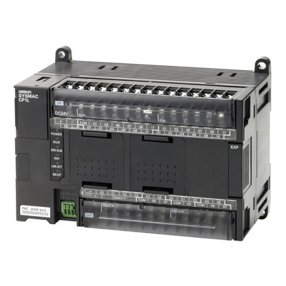 Original New Omron CP1L-EM40DT1-D CP1L-EM PLC CPU unit with 40 I/O and embedded Ethernet front view