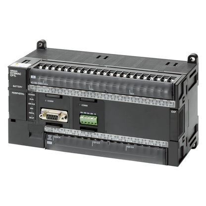 Original New Omron CP1L-M60DR-A CP1L PLC CPU unit with 60 I/O and AC power supply front view