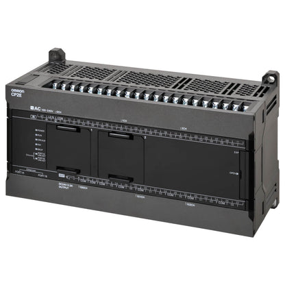 Original New Omron CP2E-N60DT1-D CP2E-N series compact PLC CPU unit with 60 I/O and dual Ethernet front view