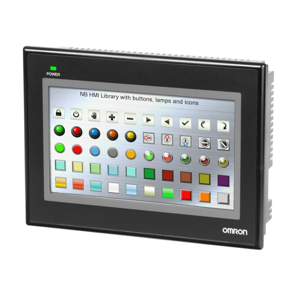 OMRON NB7W - TW00B Touch Screen HMI, 7 - Inch WVGA (800 × 480 Pixel), TFT Color - PLC - ERA