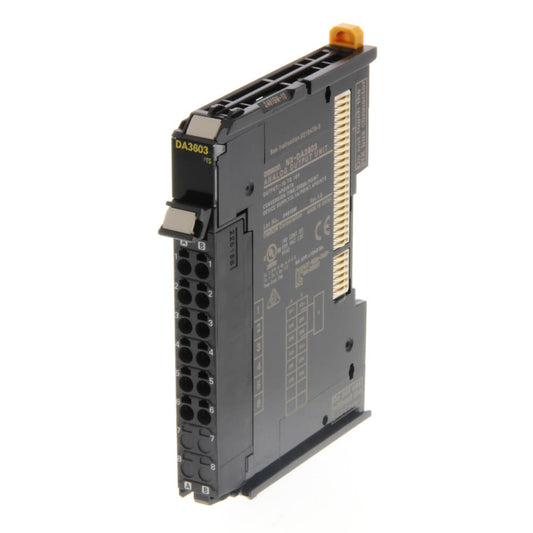Original New Omron NX-DA3603 4-channel analog output unit NX series front view