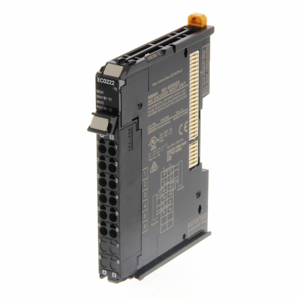 Original New Omron NX-EC0222 2-channel incremental encoder input unit NX series front view