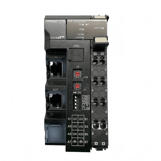 Original New Omron NX-ECC203 NX series EtherCAT coupler unit front view