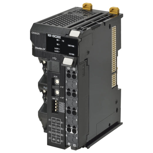 Original New Omron NX-EIC202 NX series EtherNet/IP coupler unit front view