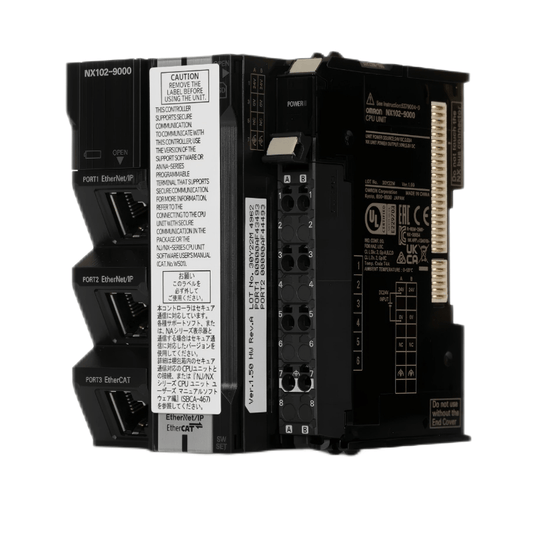 Original New Omron NX102-9000 Sysmac NX1 modular machine automation controller front view