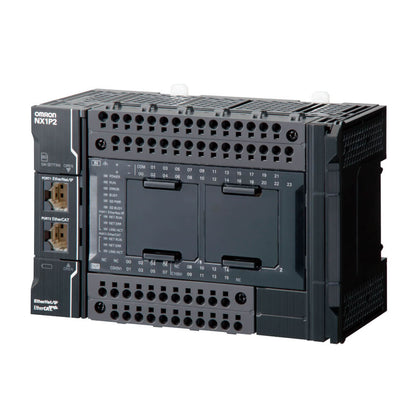 Original New Omron NX1P2-1040DT1 Sysmac NX1P machine automation controller 40 I/O 24/16 PNP EtherCAT front view