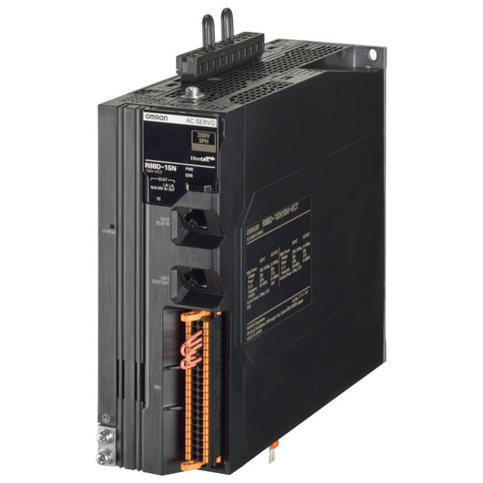 Original New Omron R88D-1SN08H-ECT 1S Series 800W EtherCAT servo drive front view