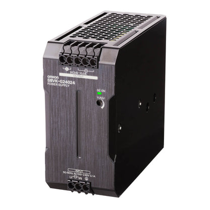 Original New Omron S8VK-G24024 book type power supply 240W 24V 10A DIN rail front view