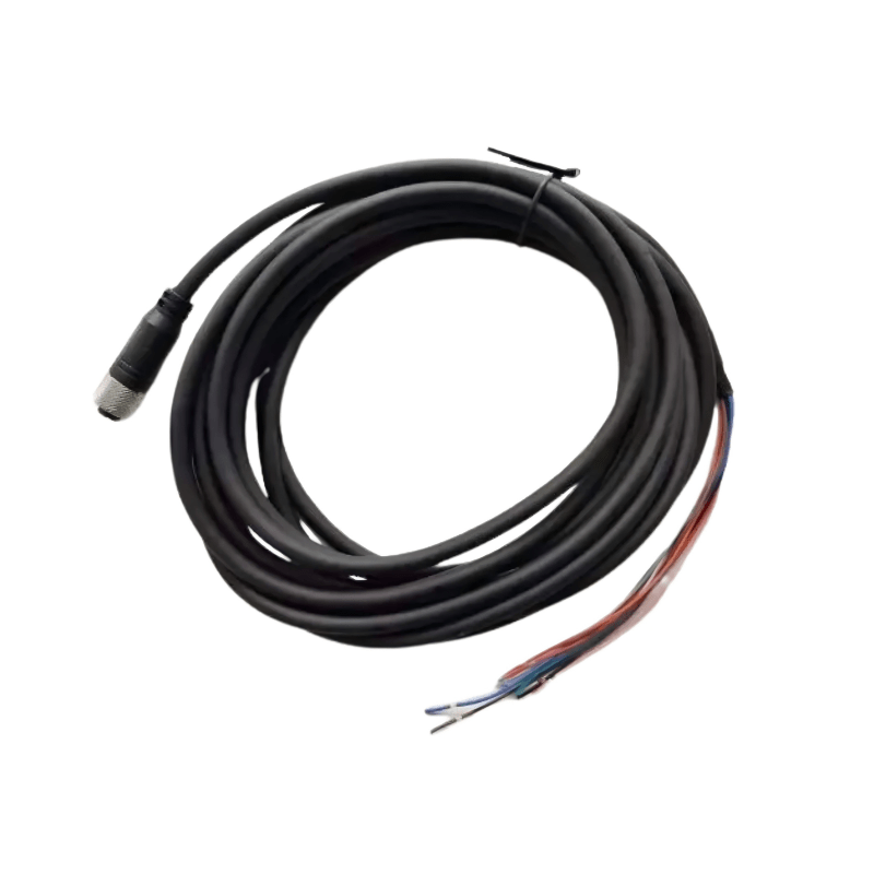 KEYENCE OP‑88655 12‑pin power supply cable 5m front view