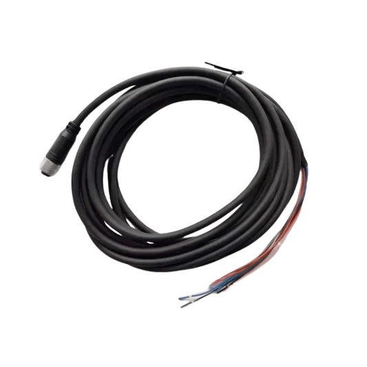 KEYENCE OP‑88655 12‑pin power supply cable 5m front view