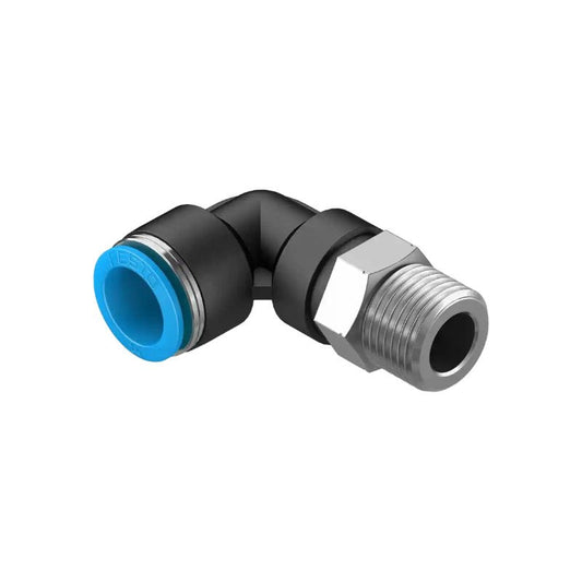 Festo QSL-G1/8-8 186119 push‑in L‑fitting G1/8 male to 8mm tube front view