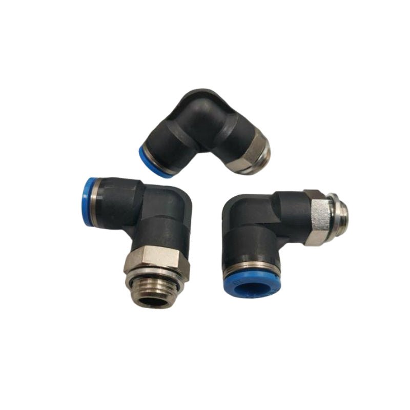Festo QSL-G3/8-10 186123 push‑in L‑fitting G3/8 male to 10mm tube front view