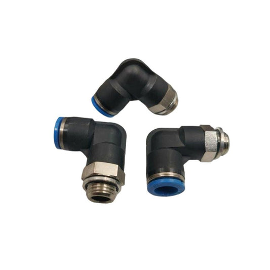 Festo QSL-G3/8-10 186123 push‑in L‑fitting G3/8 male to 10mm tube front view