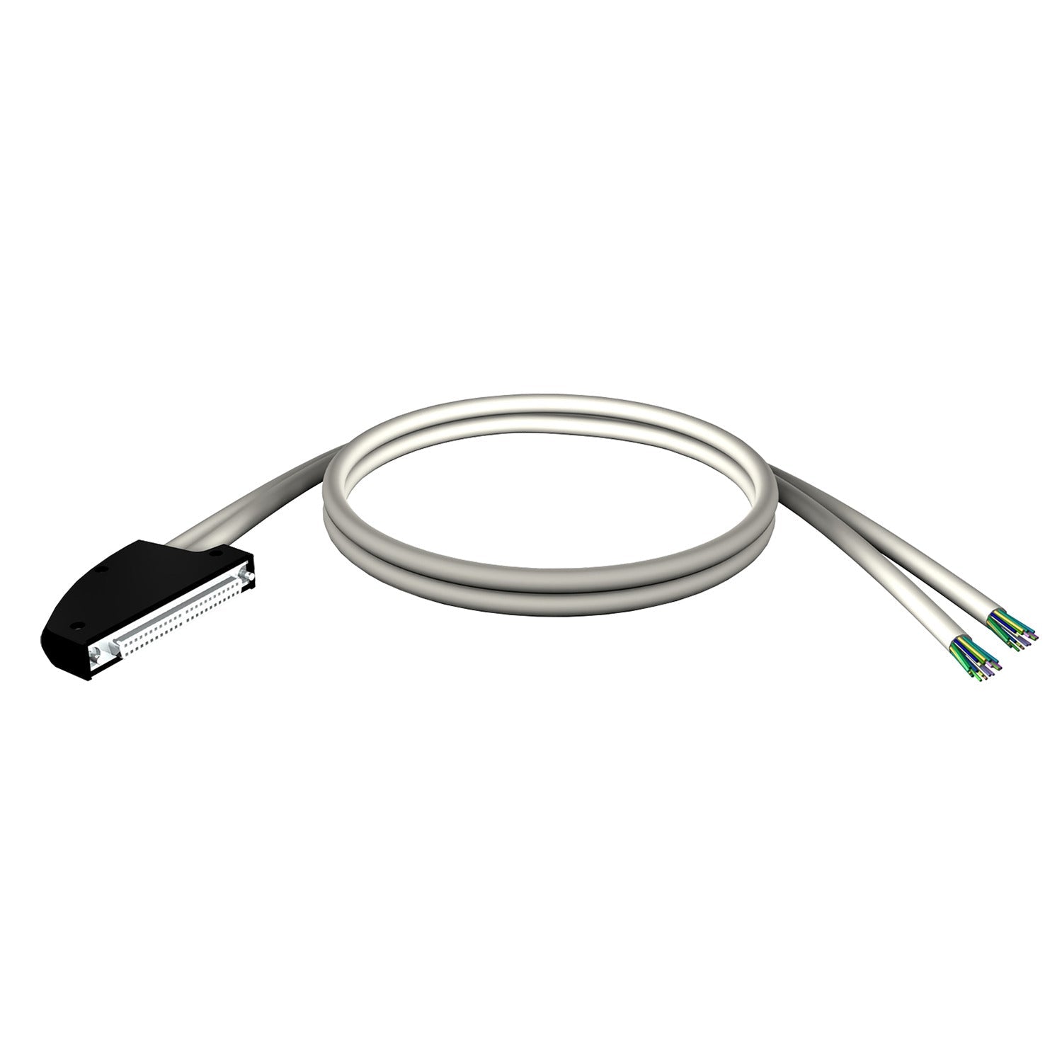 Original New Schneider Electric BMXFCW303 40‑way preformed cord set 3m flying leads front view