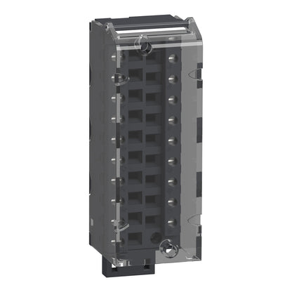 Original New Schneider Electric BMXFTB2000 20-pin removable cage clamp terminal block Modicon X80 front view