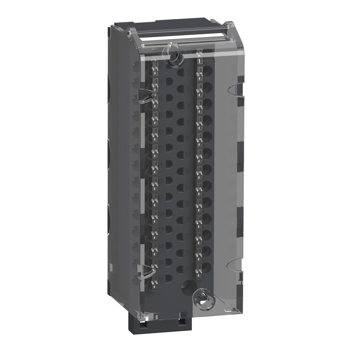 Original New Schneider Electric BMXFTB2820 Modicon X80 28-pin removable spring terminal block front view