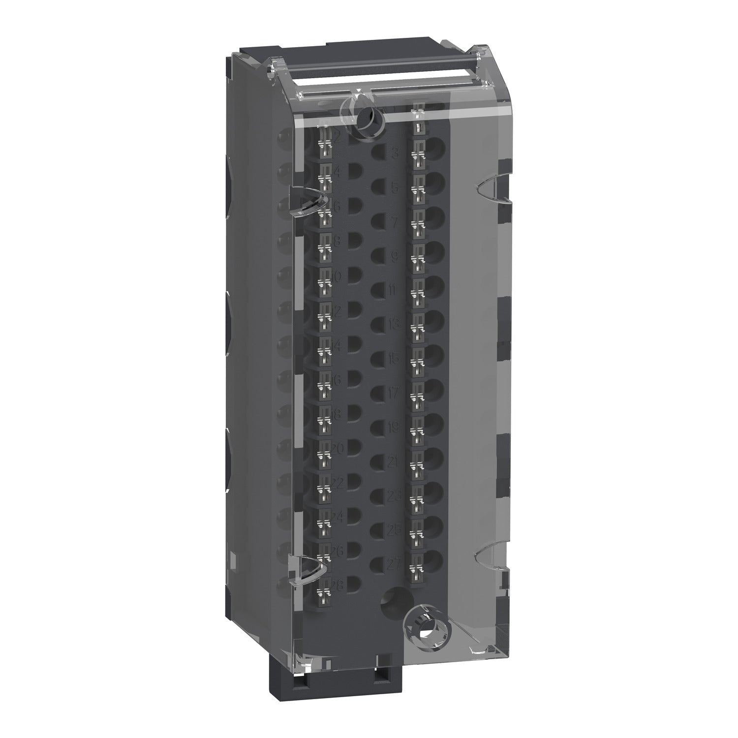 Original New Schneider Electric BMXFTB2820 Modicon X80 28-pin removable spring terminal block front view