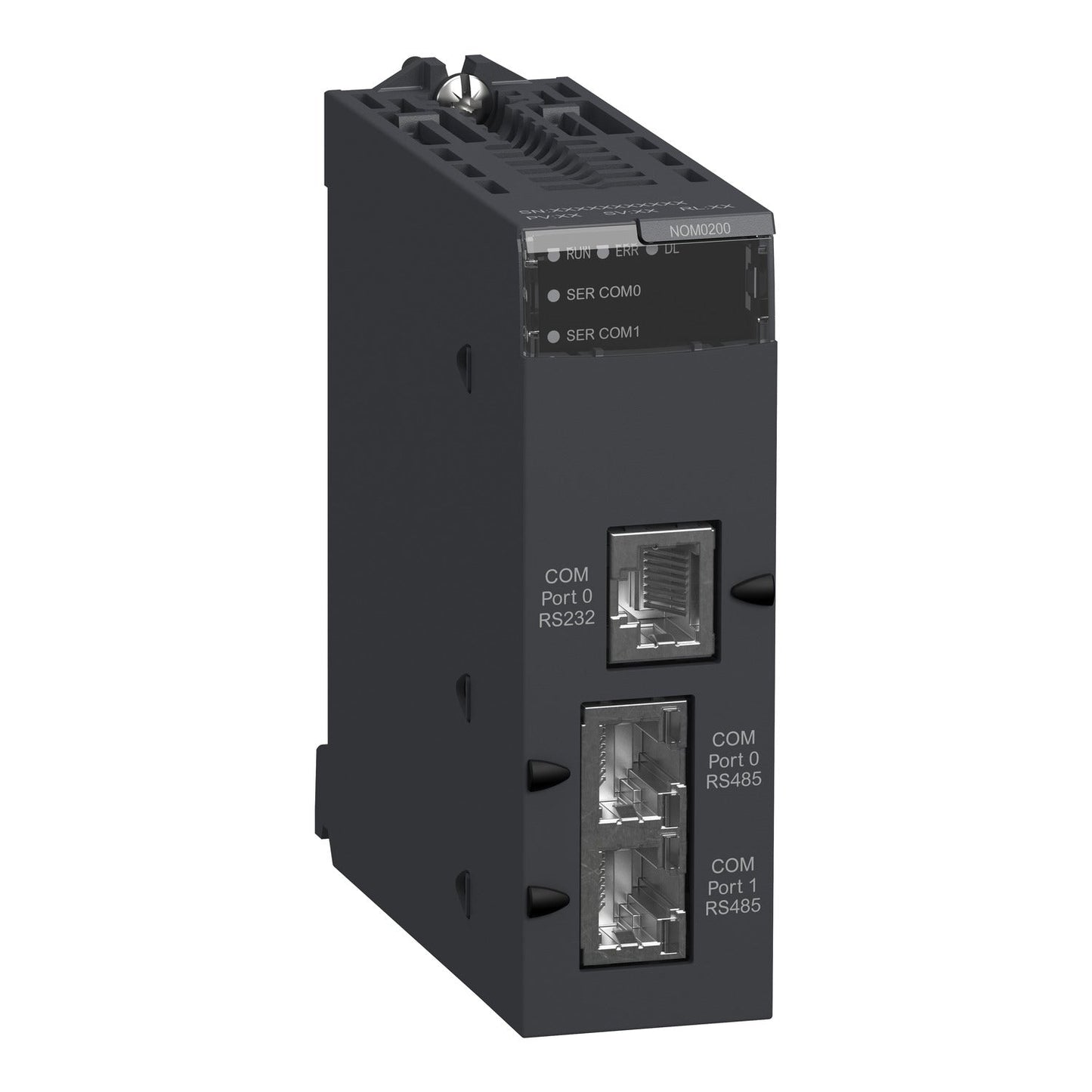 Original New Schneider Electric BMXNOM0200 2-port serial link communication module Modicon X80 front view
