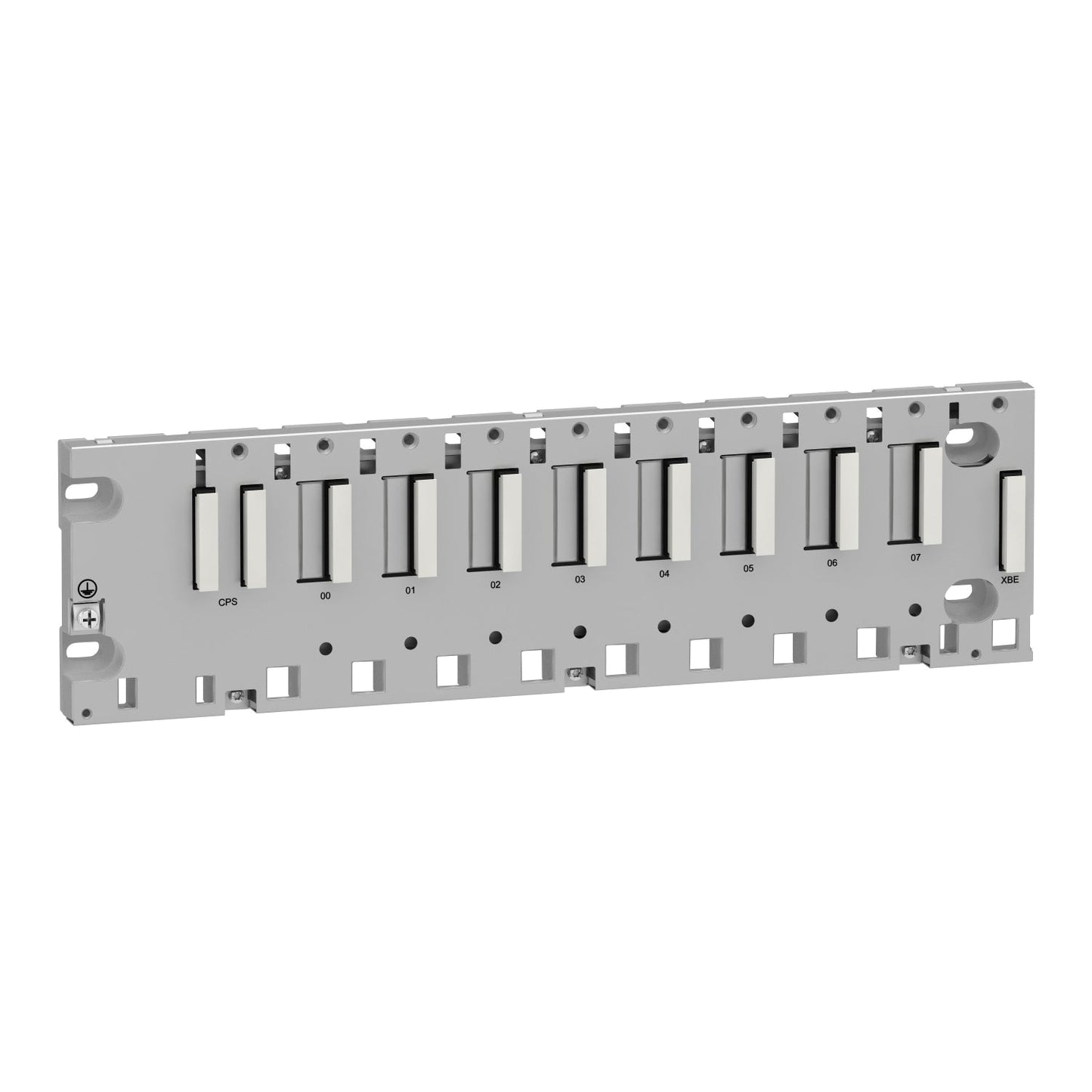 Original New Schneider Electric BMXXBP0800 8‑slot Modicon X80 backplane front view