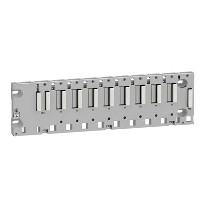 Original New Schneider Electric BMXXBP0800 8‑slot Modicon X80 backplane front view