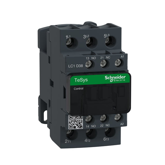Original New Schneider Electric LC1D18M7 TeSys Deca 18A IEC contactor 3P 220V AC coil front view