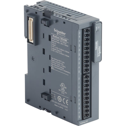 Original New Schneider Electric TM3AM6 4-input 2-output analog I/O module Modicon TM3 screw terminal front view