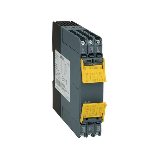 Original New Siemens 3SK1111-1AB30 SIRIUS 3SK1 standard safety relay basic unit 3NO/1NC 24V AC/DC screw terminal front view