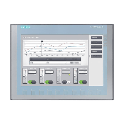 Original New Siemens 6AV2123-2MB03-0AX0 SIMATIC HMI KTP1200 Basic 12-inch touch panel front view